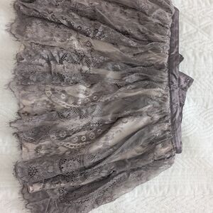 H&M Gray Lace Skirt